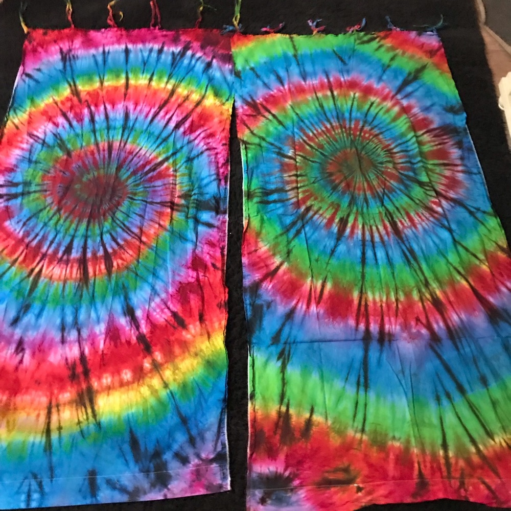 Tye Dye Curtain Panels